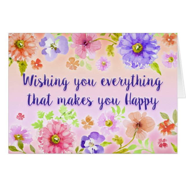 Happy Birthday (Vorderseite (Horizontal))