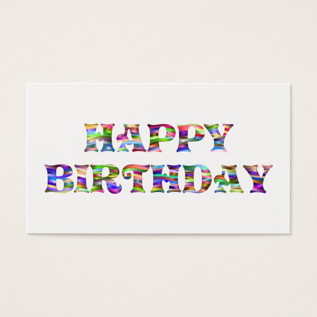 Happy Birthday (Vorderseite)