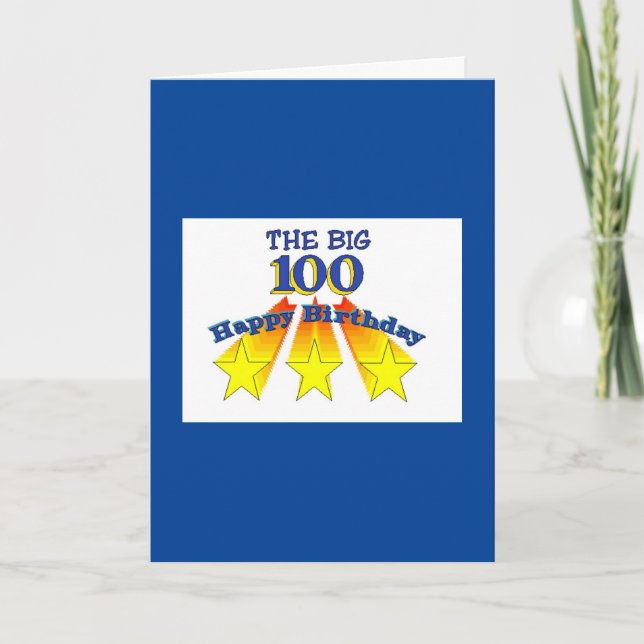 Happy Birthday 100 Christlich Card Karte (Vorderseite)