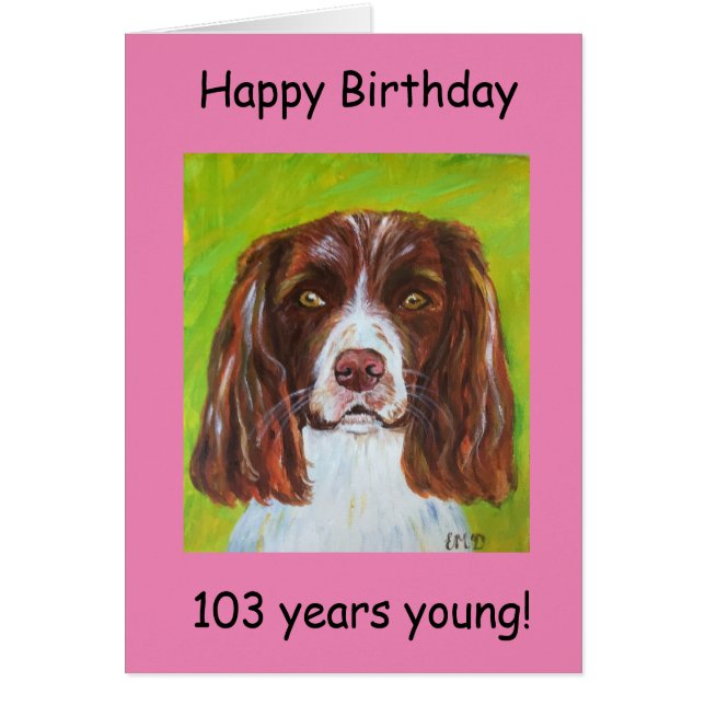 Happy Birthday 103 Jahre (Vorne)