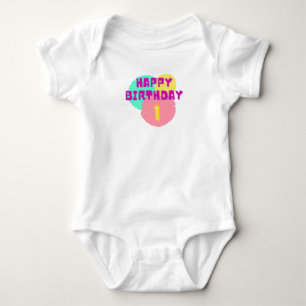 Happy Birthday 1 Jahr Baby Strampler