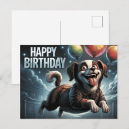 Happy Birthday 2026 Postcards Dog -6 Postkarte