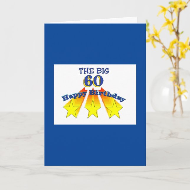 Happy Birthday 60 Christliche Karte (Gelbe Blume)