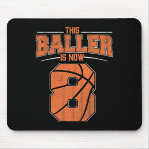 Happy Birthday 8. 8. Jährige Basketball Jungen Ach Mousepad