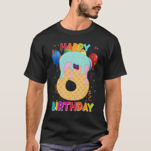 Happy Birthday 8. Ice Cream Party 8 Jahre T-Shirt