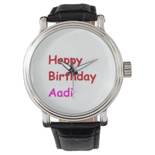 Happy Birthday Aadi Armbanduhr