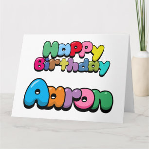 Happy Birthday Aaron Karte