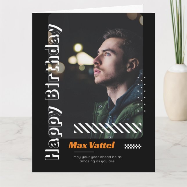 Happy Birthday Adult personalisieren Gruß Karte (Vorderseite)