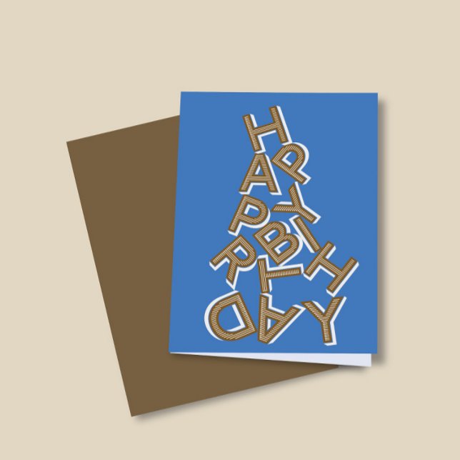 Happy Birthday Aesthetic Personalize Grußkarte Feiertagskarte (Von Creator hochgeladen)