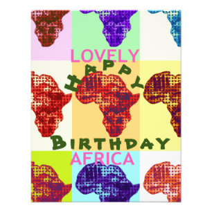 Happy Birthday Africa Fotodruck