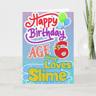 Happy Birthday Age 6 Lieben Slide Karte