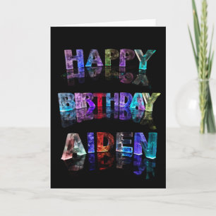 Happy Birthday Aiden Card Karte