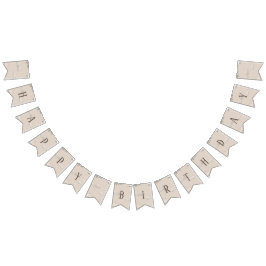 Happy Birthday Airplane Bunting Wimpelkette