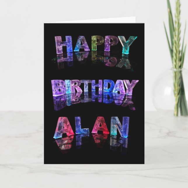 Happy Birthday Alan Card Karte (Vorderseite)