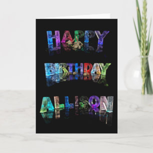Happy Birthday Allison Card Karte
