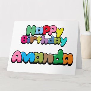 Happy Birthday Amanda Karte