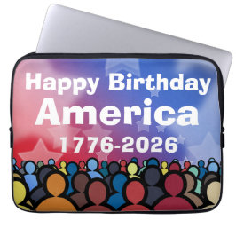 Happy Birthday America 1776 to 2026 Laptopschutzhülle