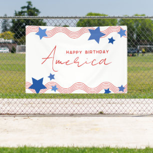 Happy Birthday America 4. Party Banner