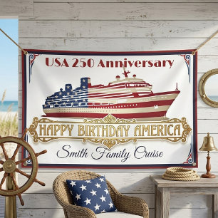 Happy Birthday America Gold Familienkreuzfahrt USA Banner