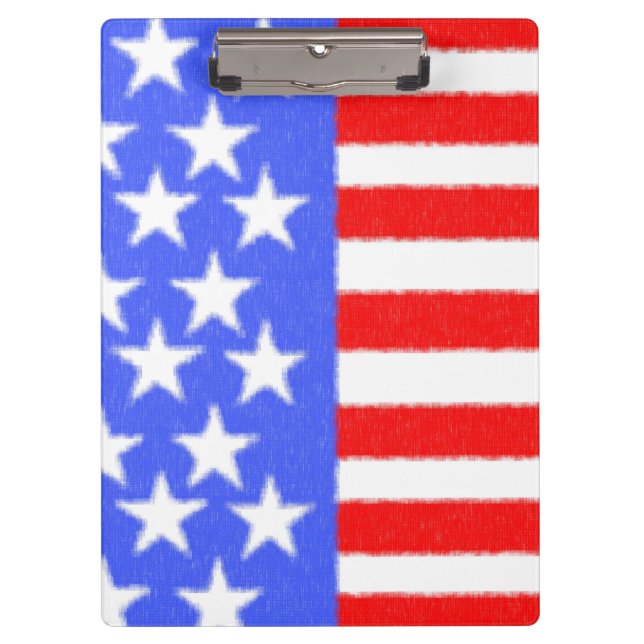 Happy Birthday America, Independence Day Klemmbrett (Vorderseite)