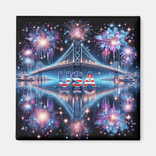 Happy Birthday America Magnet