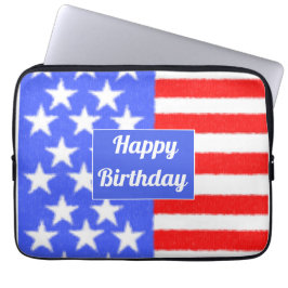 Happy Birthday America Personalize Laptopschutzhülle