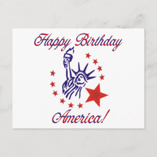 Happy Birthday America Postkarte