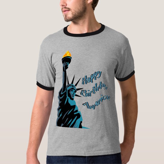Happy Birthday America T-Shirt (Vorderseite)