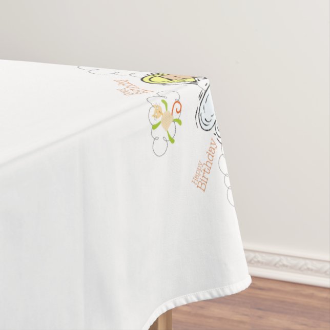 Happy Birthday Angel Tablecloth Tischdecke (Beispiel)