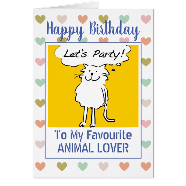 Happy Birthday Animal Lover (Vorne)