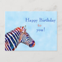 Happy Birthday Animal Lover Postcard