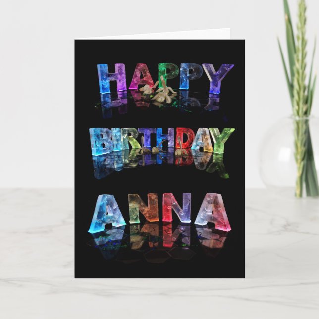 Happy Birthday Anna Card Karte (Vorderseite)