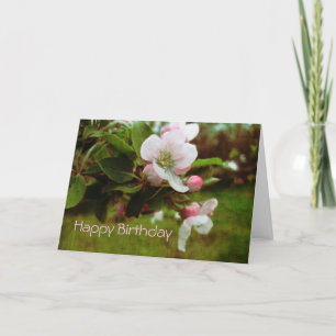 Happy Birthday - Apple Blossum Karte
