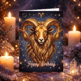 Happy Birthday Aries | Horoscope Astrlogy Karte
