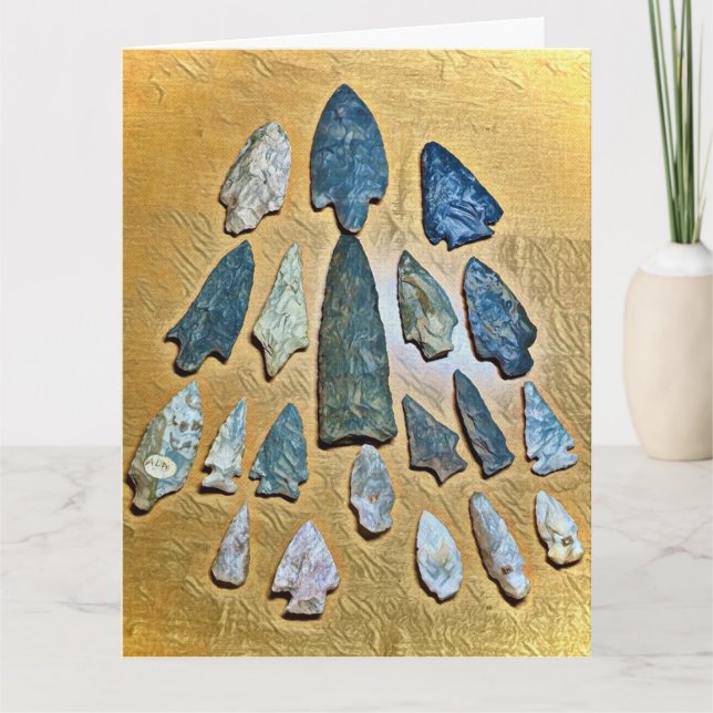 Happy Birthday Arrowhead Card Dankeskarte (Vorderseite)