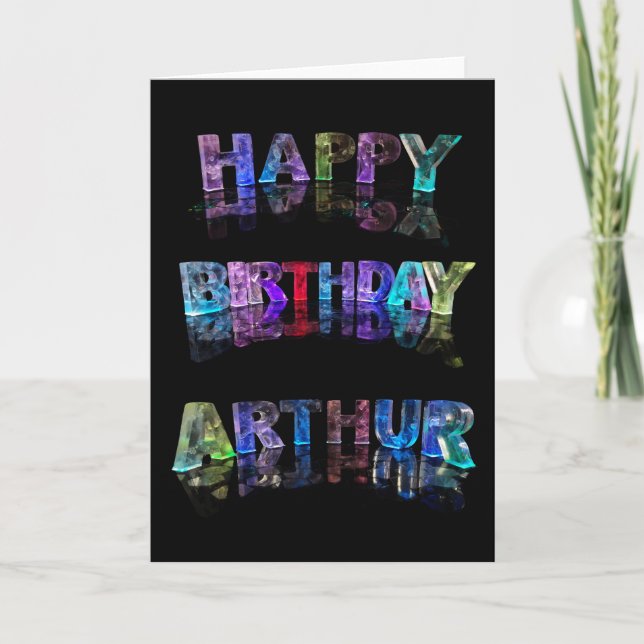 Happy Birthday Arthur Card Karte (Vorderseite)