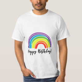Happy Birthday auf Rainbow Theme Party T-Shirt