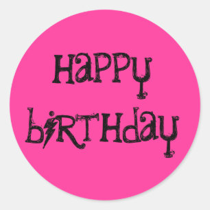 Happy Birthday Aufkleber
