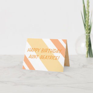 Happy Birthday Aunt peachtanstripes Karte