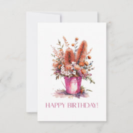 Happy Birthday Australian Blume Bucket Card