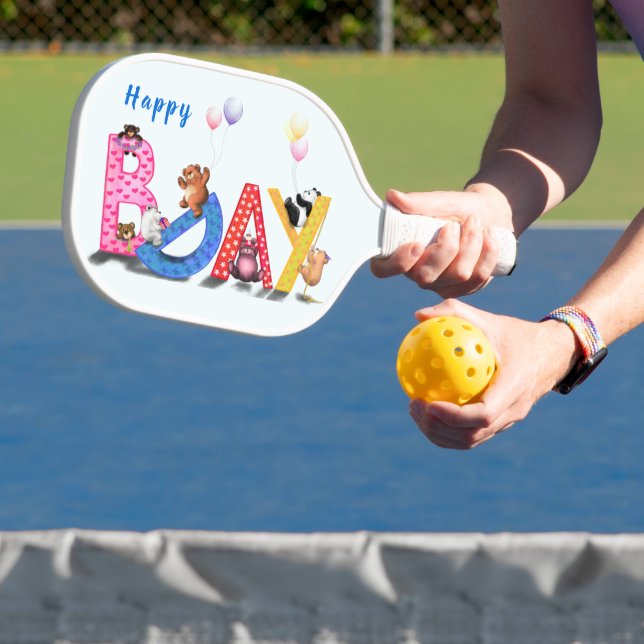 Happy Birthday Baby Bears Party Pickleball Paddel Pickleball Schläger (InSitu)