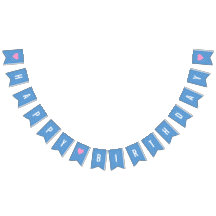 Happy Birthday Baby Blue White Polka Dots