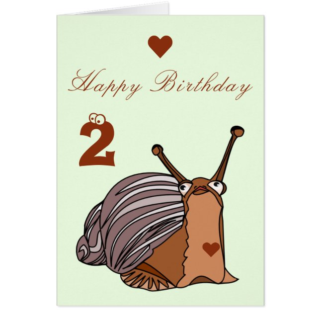 Happy Birthday Baby Card - Little Snail - Add Year (Vorne)
