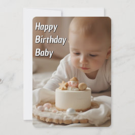 Happy Birthday Baby Card - Sofortdownload Einladung