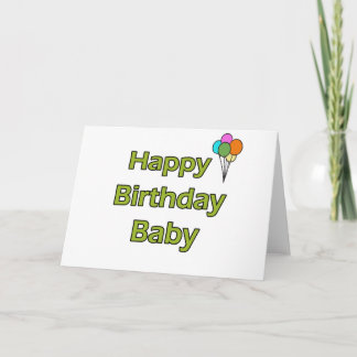 Happy Birthday Baby Karte