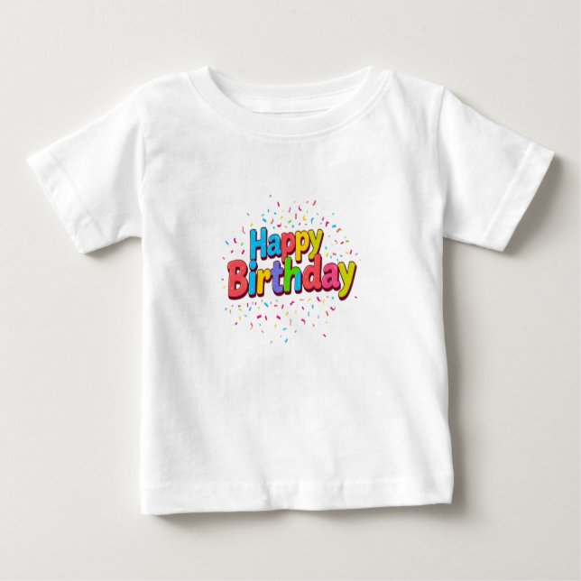 Happy Birthday Baby T-shirt (Vorderseite)