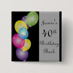 Happy Birthday Balloons Bash  DIREKT Button