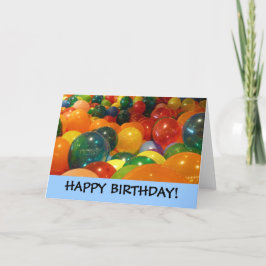 Happy Birthday Balloons Card Karte
