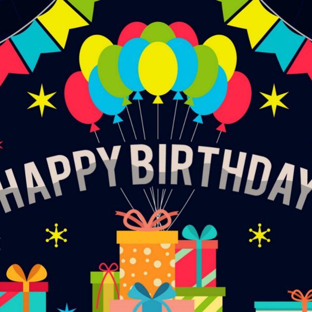 Happy Birthday Balloons Geschenkpapier (Happy Birthday Wrapping Paper!)