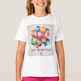 Happy Birthday Balloons T - Shirt - Individuelle N